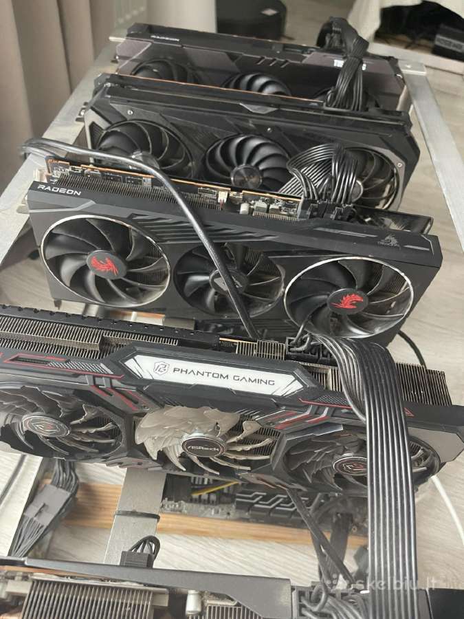 Mining Rig, Gpu, Rx 6800xt 16gb vaizdo plokštės - nuotraukos Nr. 9