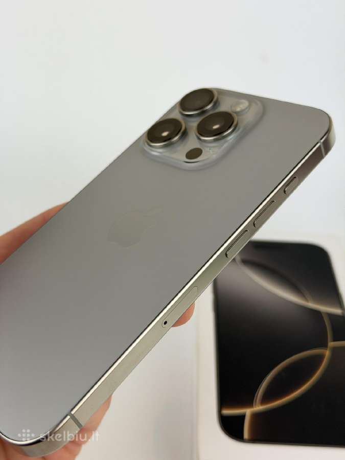 Ekspozicinis iPhone 16 Pro 256 Natural Titanium - nuotraukos Nr. 4