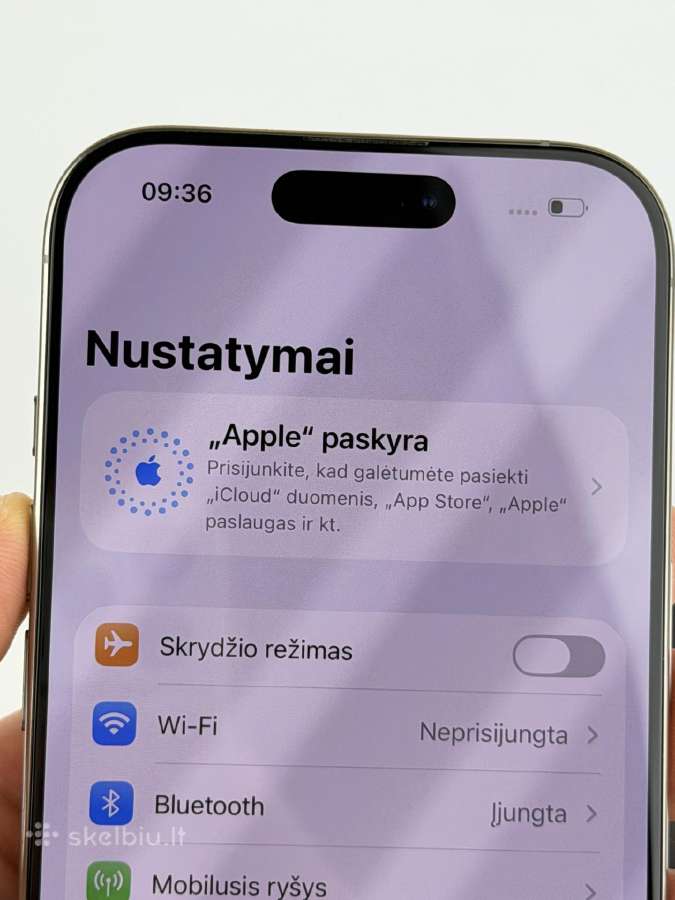 Ekspozicinis iPhone 16 Pro 256 Natural Titanium - nuotraukos Nr. 11