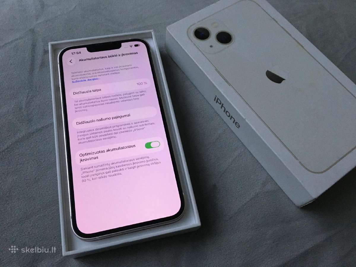 iPhone 13 White 128gb - nuotraukos Nr. 5