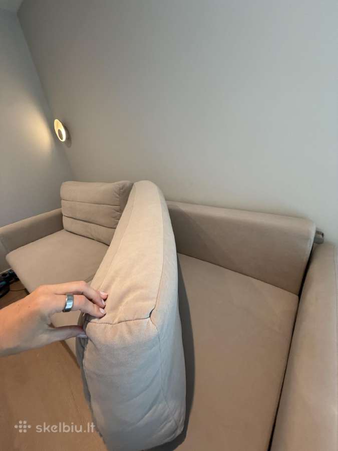 Sofa-lova smėlio spalvos - nuotraukos Nr. 3
