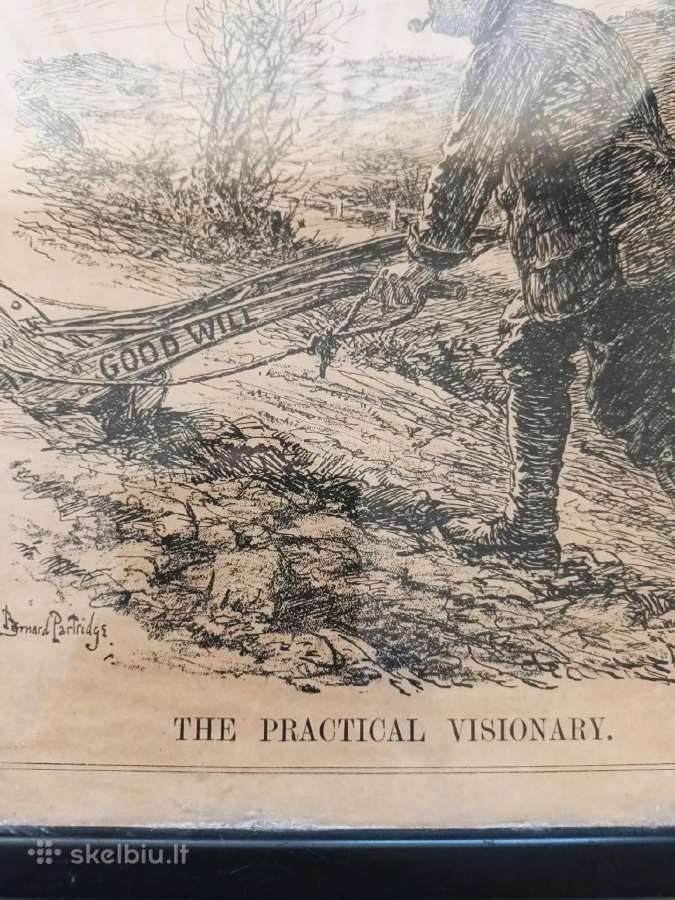 Žurnalo „punch“ politinė karikatūra (1925 m.) rėme - nuotraukos Nr. 4