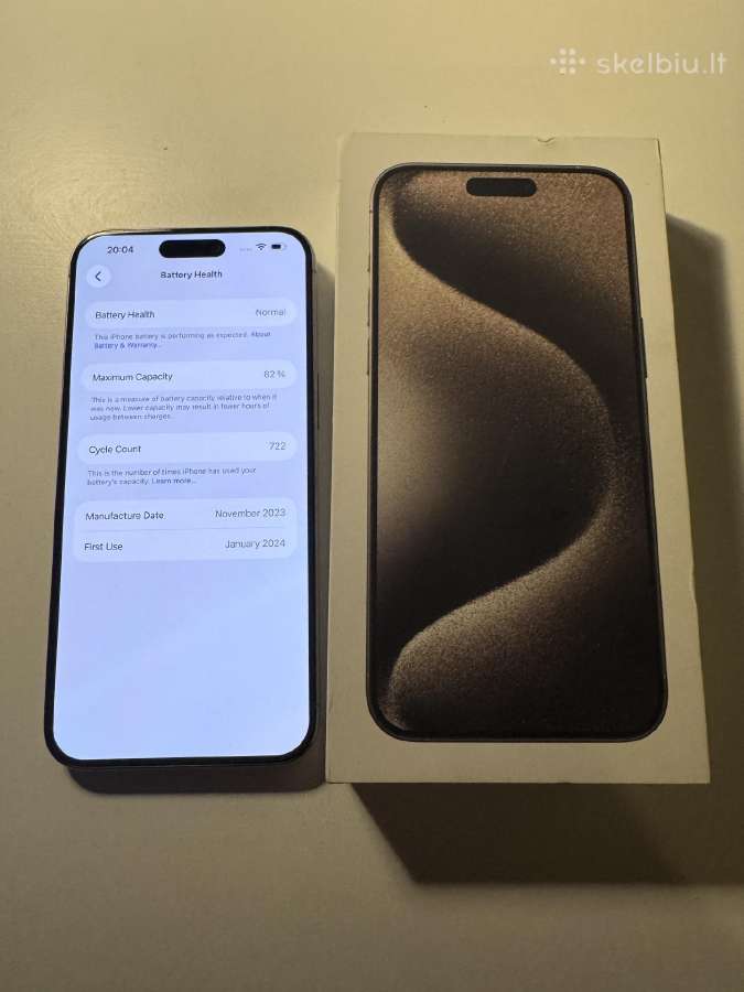 iPhone 15 Pro Max 1tb - nuotraukos Nr. 3