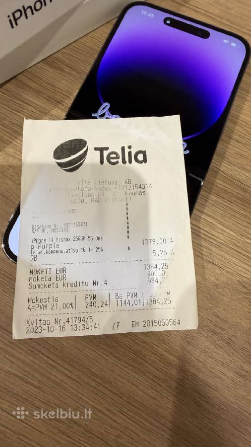 iPhone 14 Pro Max 256 GB Deep Purple - nuotraukos Nr. 4