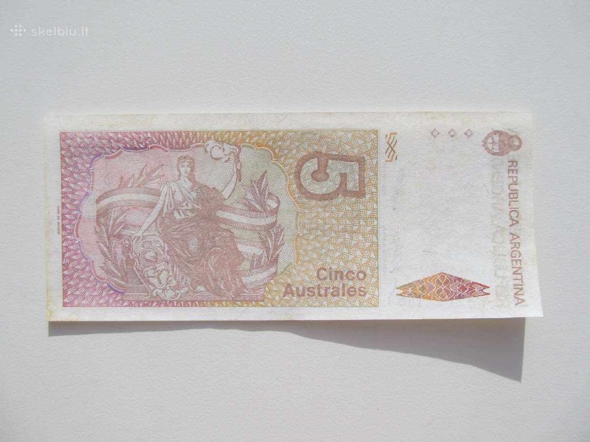1 ir 5 austral , Argentina , 1986 - nuotraukos Nr. 4