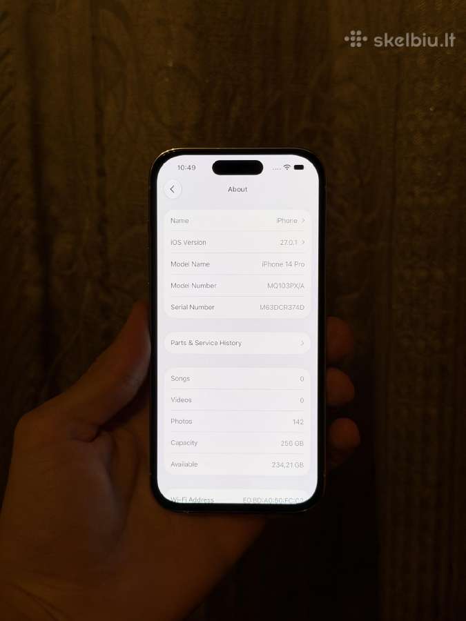 iPhone 14 Pro 256gb - nuotraukos Nr. 5