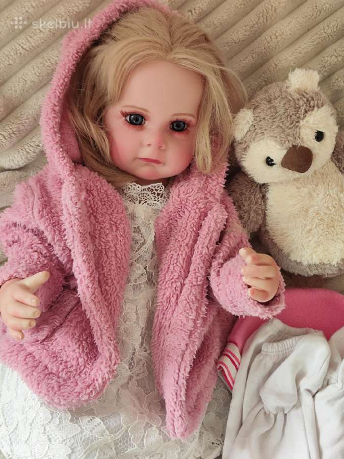 Didelė princesė reborn tikroviška lėlė - nuotraukos Nr. 28