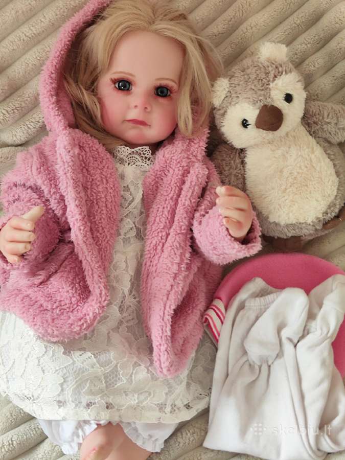 Didelė princesė reborn tikroviška lėlė - nuotraukos Nr. 31