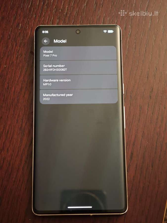 Google pixel 7pro 12/128gb - nuotraukos Nr. 4