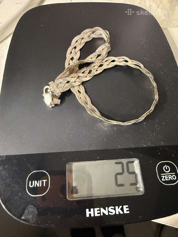 Itališka pinta sidabrinė grandinėlė 925, 25 g - nuotraukos Nr. 4