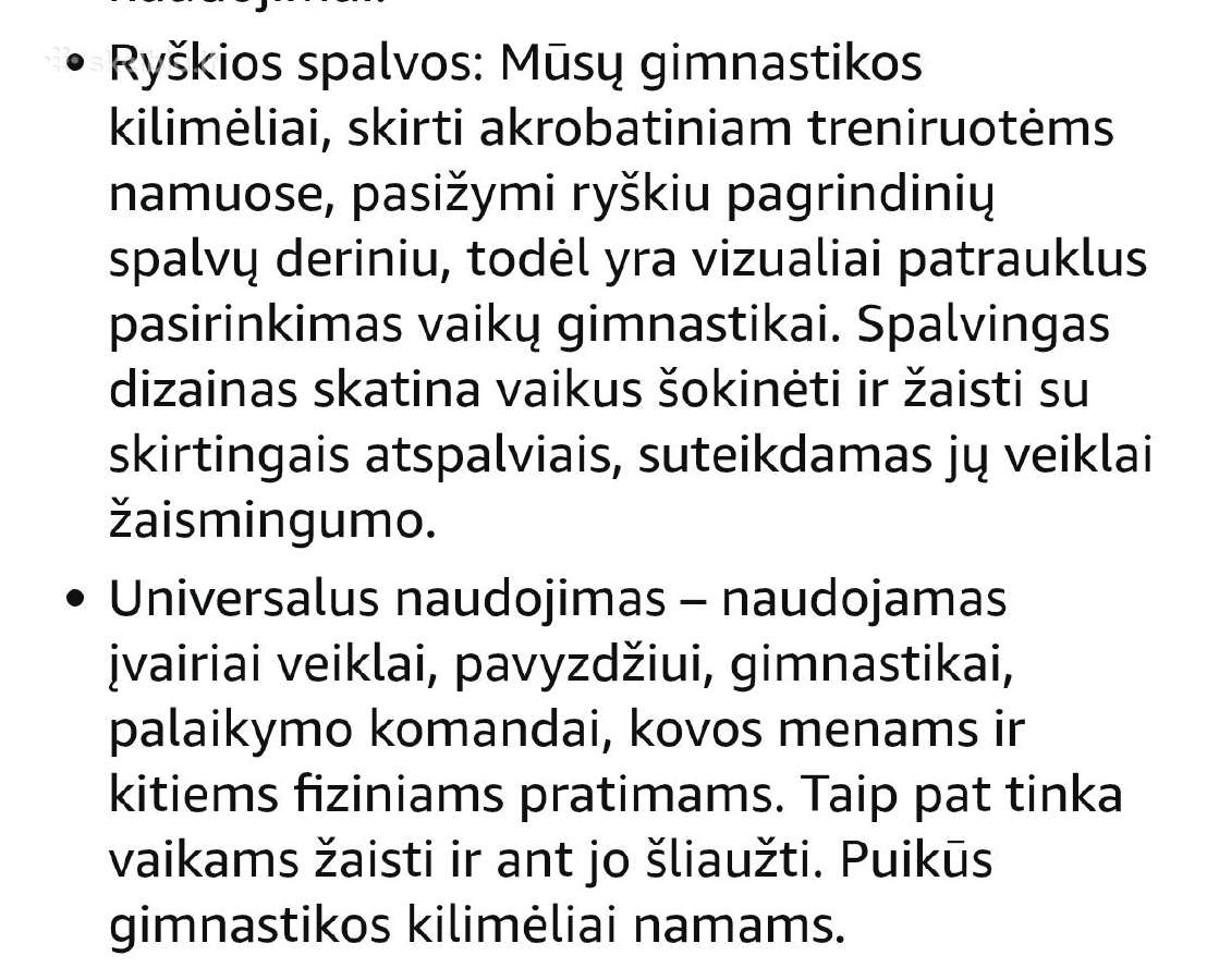 Matladin gimnastikos kilimėlis 5 dalių - nuotraukos Nr. 5