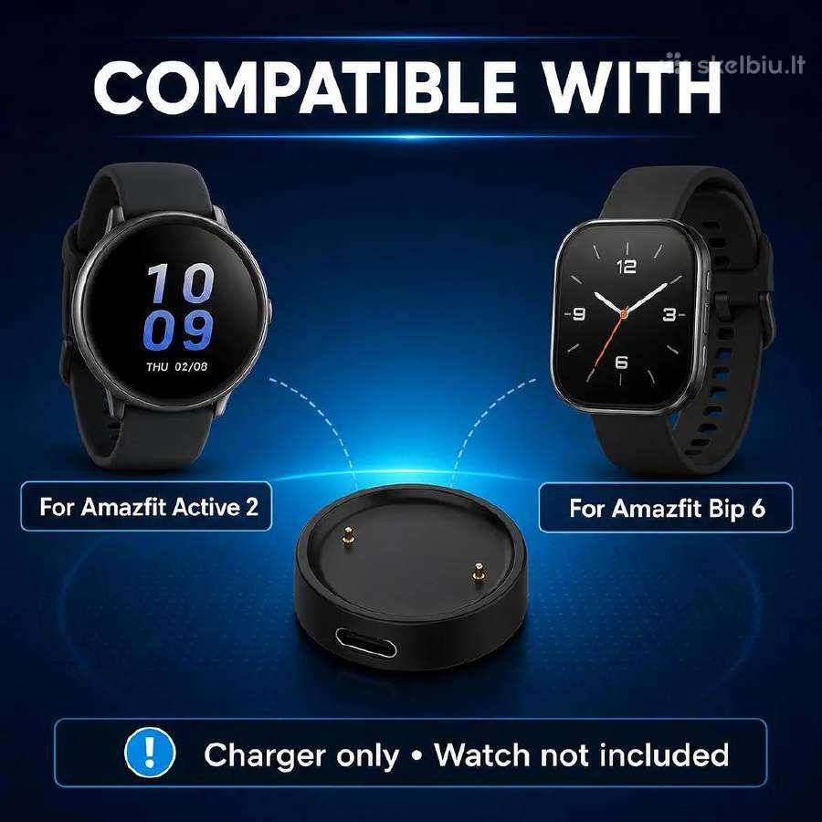 Amazfit Active 2/bip 6 laikrodžių kroviklis - nuotraukos Nr. 2