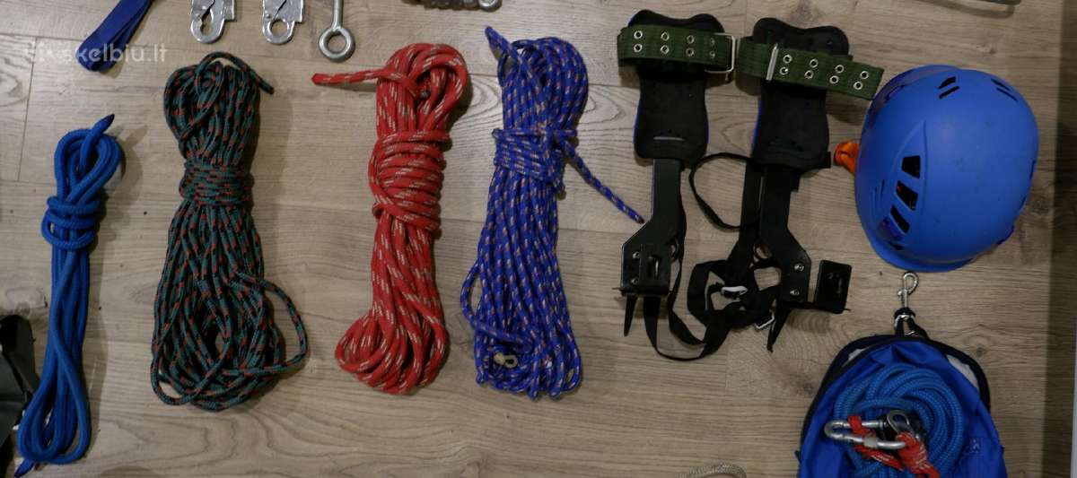 Alpinizmo, aukštalipio, medžių laipiojimo įranga - nuotraukos Nr. 3