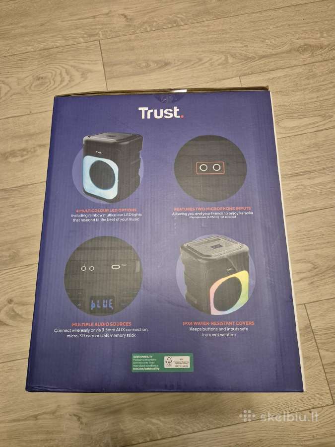 Garso kolonėlė Trust Azura Wireless Party Speaker - nuotraukos Nr. 2
