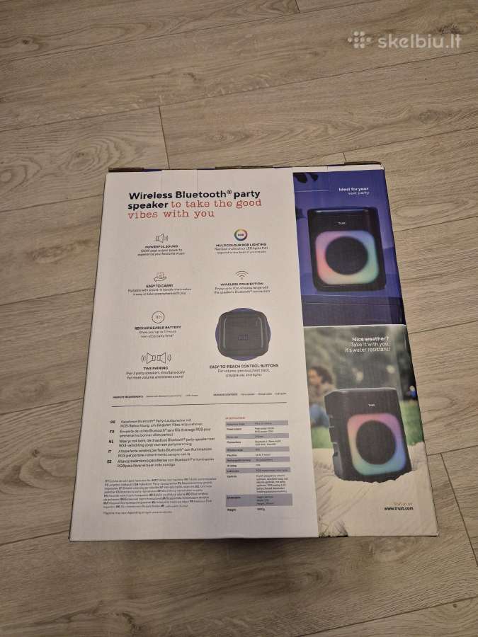 Garso kolonėlė Trust Azura Wireless Party Speaker - nuotraukos Nr. 3