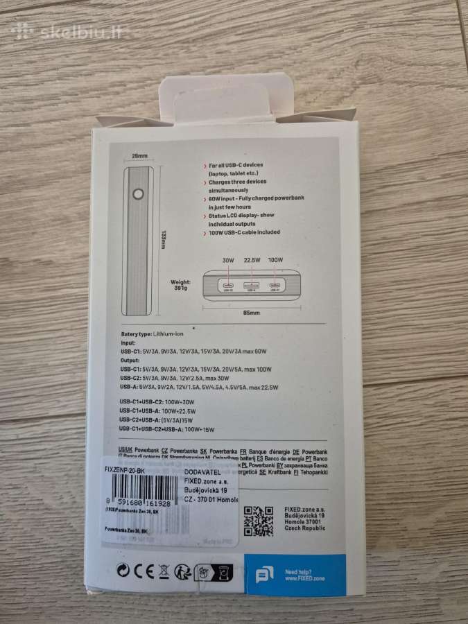 130w 20000mah Powerbank Fixed Zen 20 Pro - nuotraukos Nr. 2