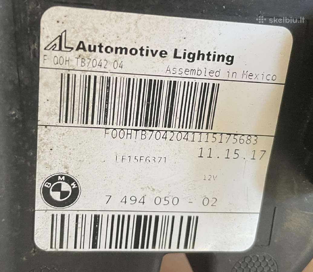 Bmw X3 G01 desininis priekinis LED žibintas Usa - nuotraukos Nr. 6