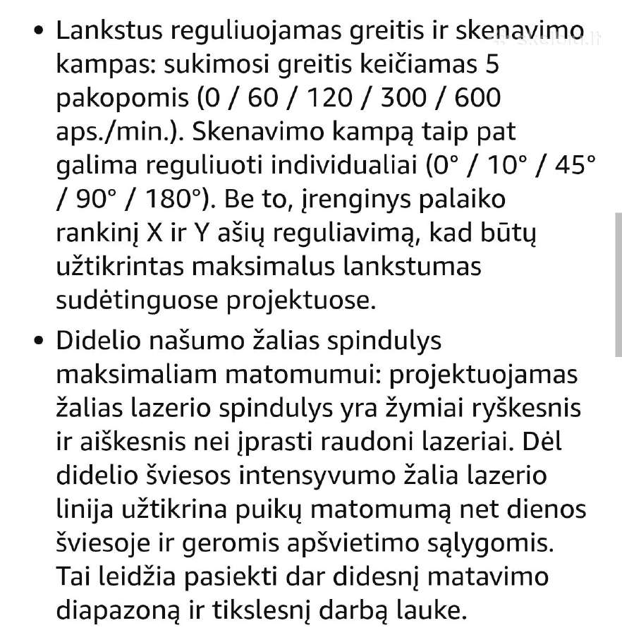 Rotacinis lazerinis niveliras - nuotraukos Nr. 8