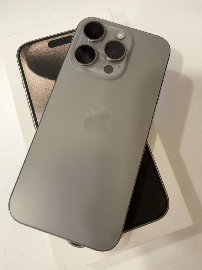 iPhone 15 Pro, 256gb, Titanium - nuotraukos Nr. 2
