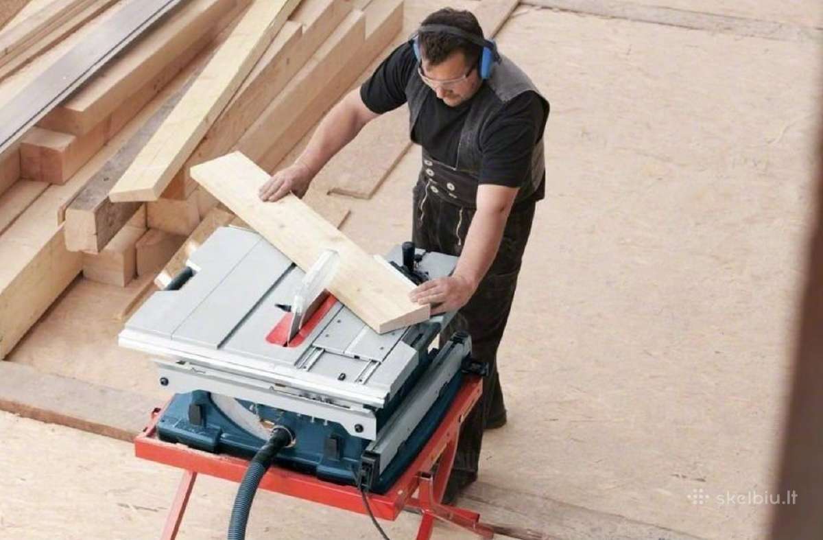 Pjovimo staklės Bosch Gts 10 XC su stovu - nuotraukos Nr. 4