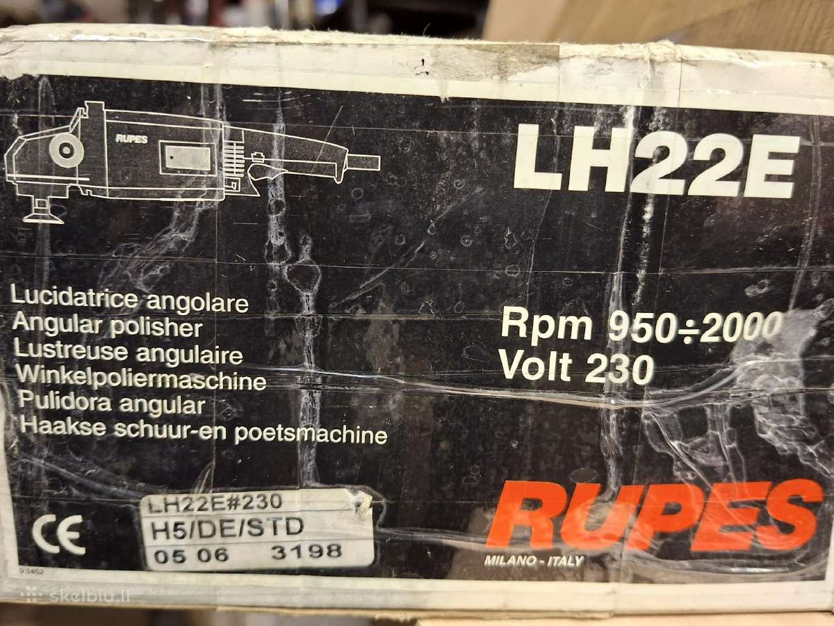 Kampinį poliruoklį Rupes Lh22e - nuotraukos Nr. 4