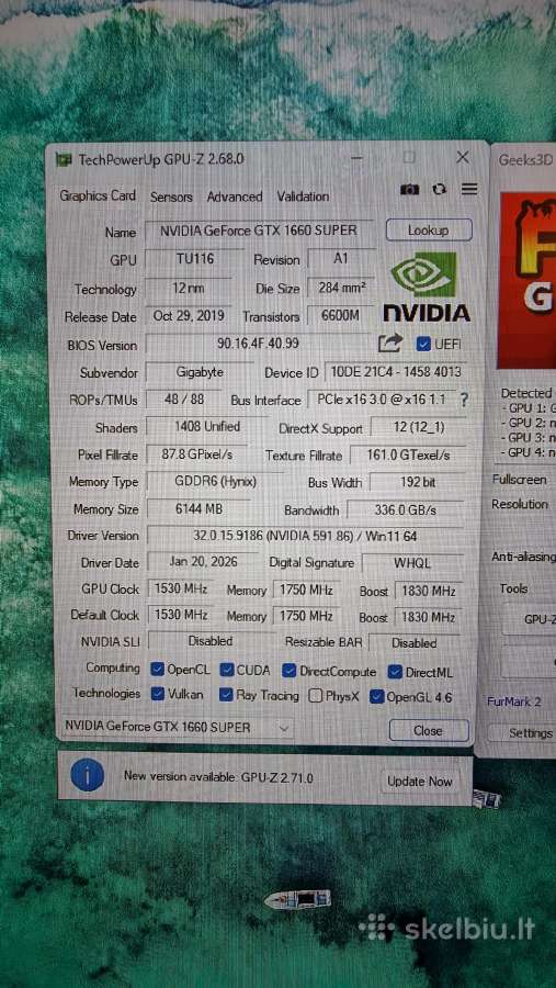 Žaidimų kompiuteris Gtx 1660 Super 6gb / i5-10400 - nuotraukos Nr. 10