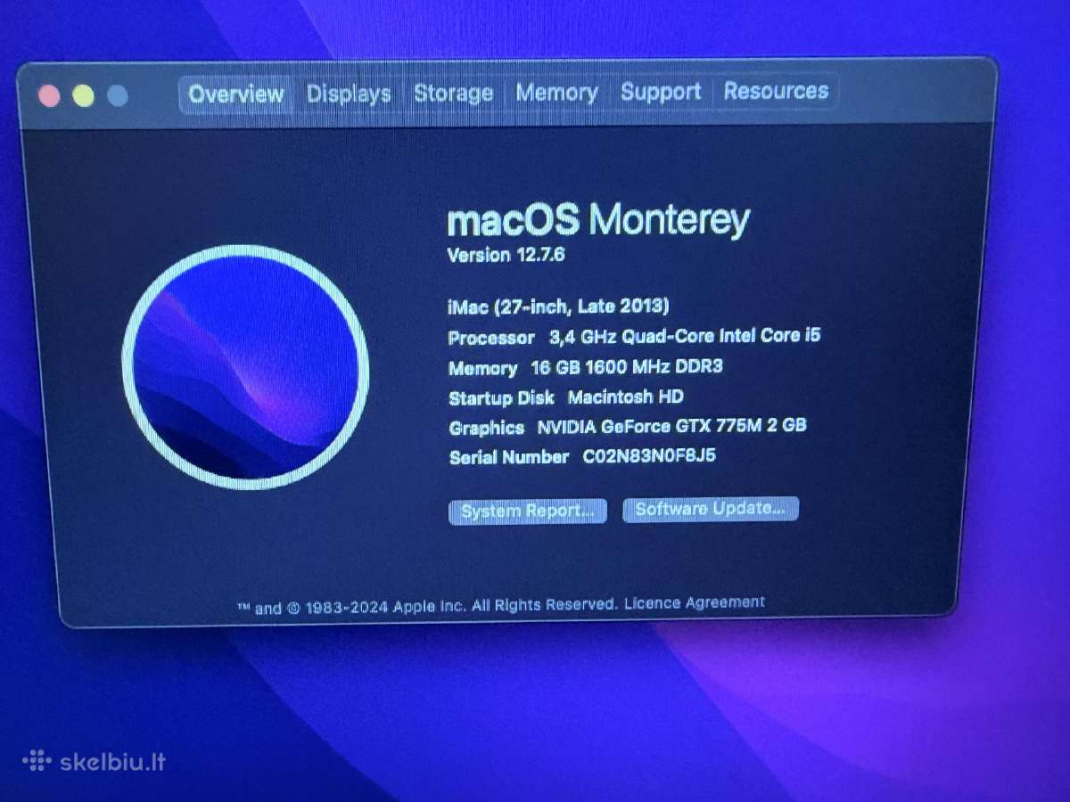 iMac “27 (Late 2013) - nuotraukos Nr. 8