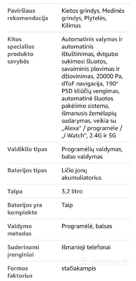 Dulkių siurblys robotas Lefant m3 max - nuotraukos Nr. 9
