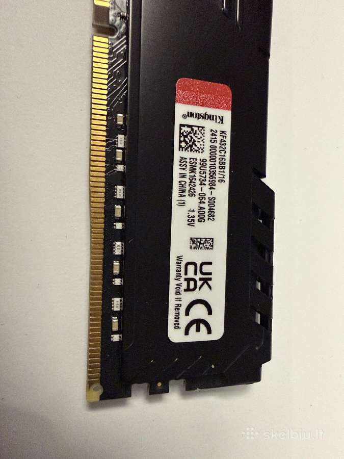 Kingston Fury Beast Ddr4 16gb 3200mhz Cl16 - nuotraukos Nr. 3