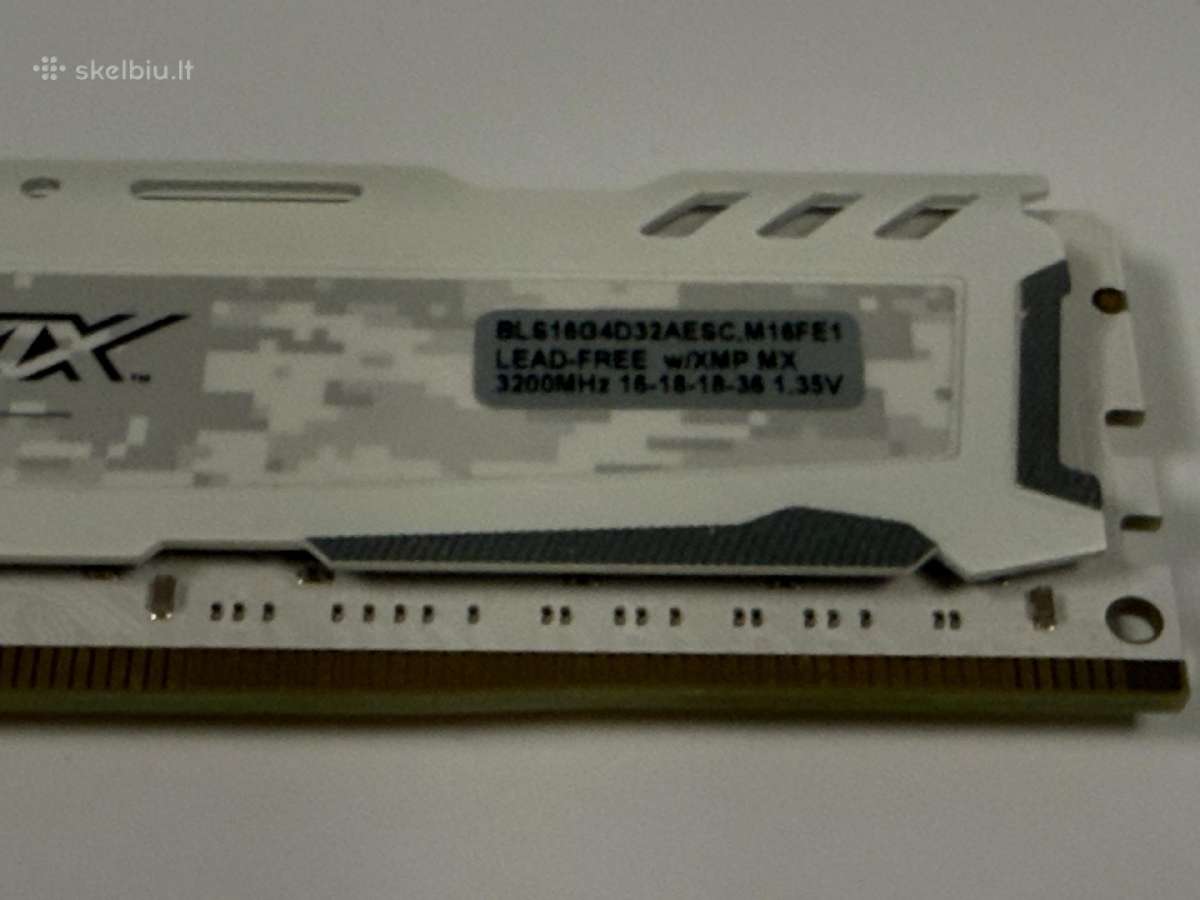 Crucial Ballistix Sport LT Ddr4 16gb 3200mhz Cl16 - nuotraukos Nr. 2