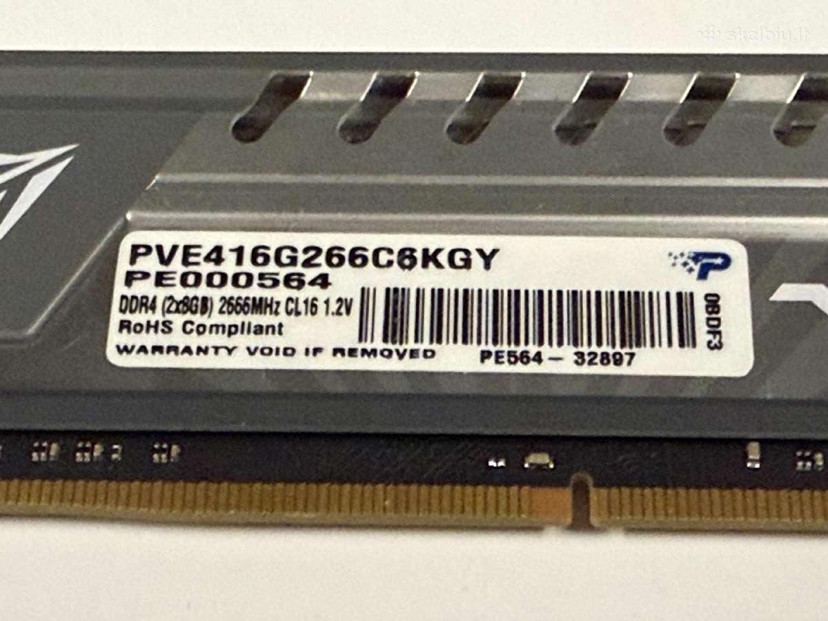 Patriot Viper Elite Ddr4 16gb ( 2x8gb ) 2666mhz - nuotraukos Nr. 4