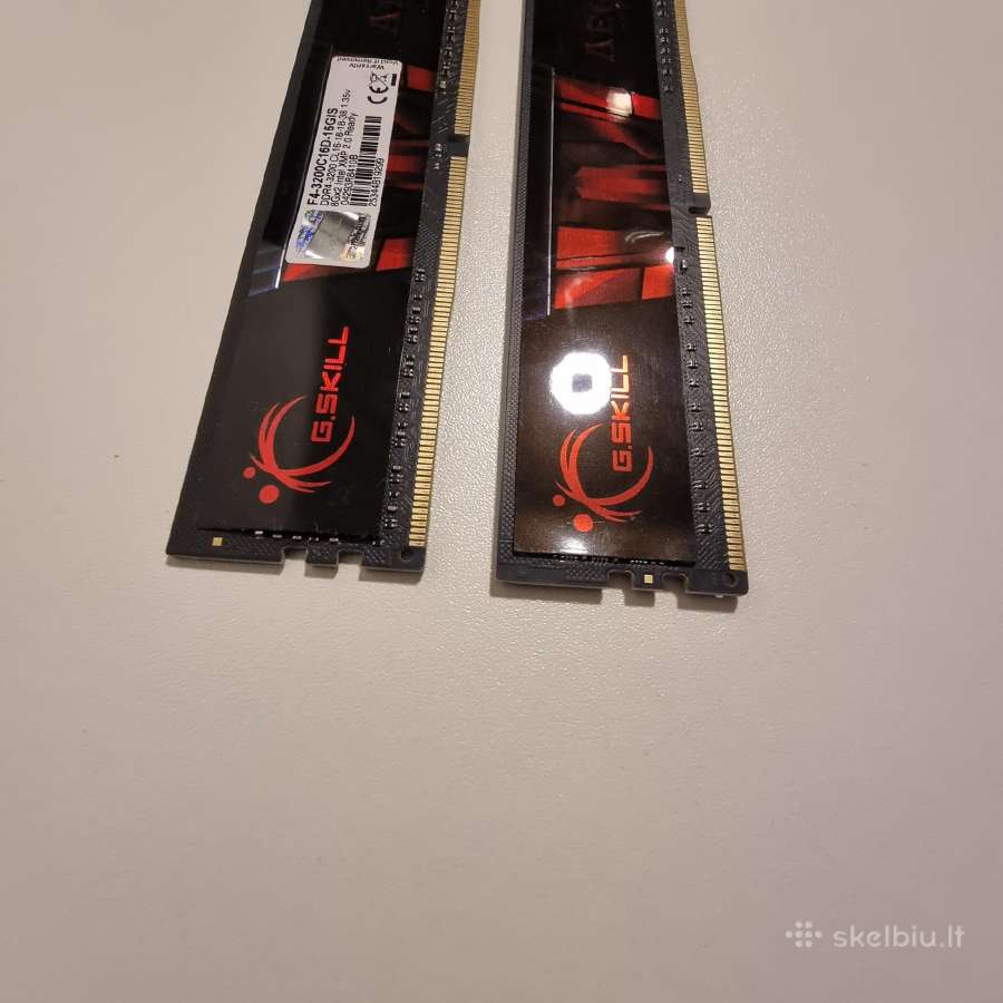 G.skill Aegis 16gb (2x8gb) Ddr4 3200mhz Cl16 - nuotraukos Nr. 4