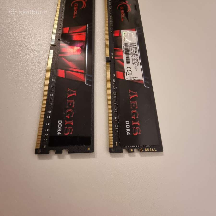 G.skill Aegis 16gb (2x8gb) Ddr4 3200mhz Cl16 - nuotraukos Nr. 5