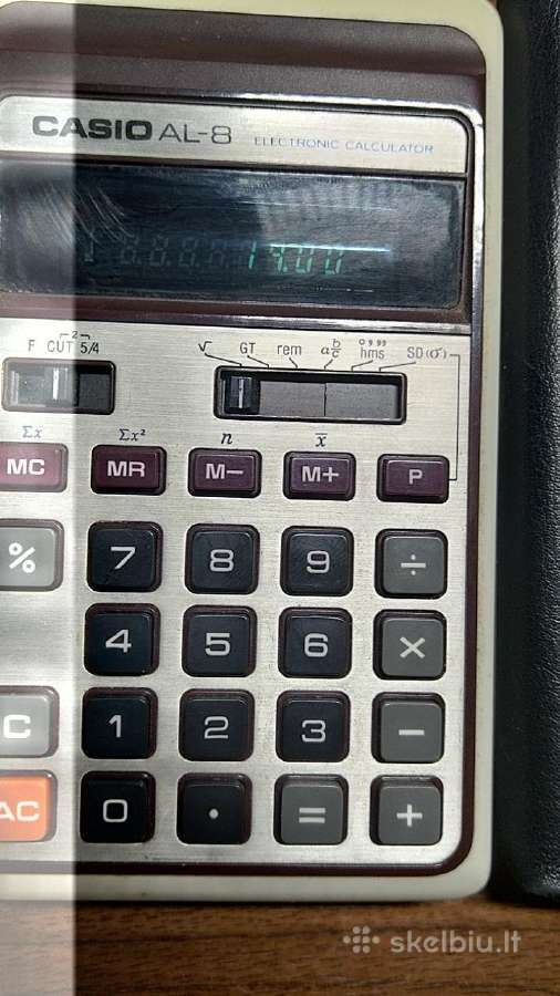 Japoniska skaiciavimo mchinele.casio 1975 Metu. - nuotraukos Nr. 2