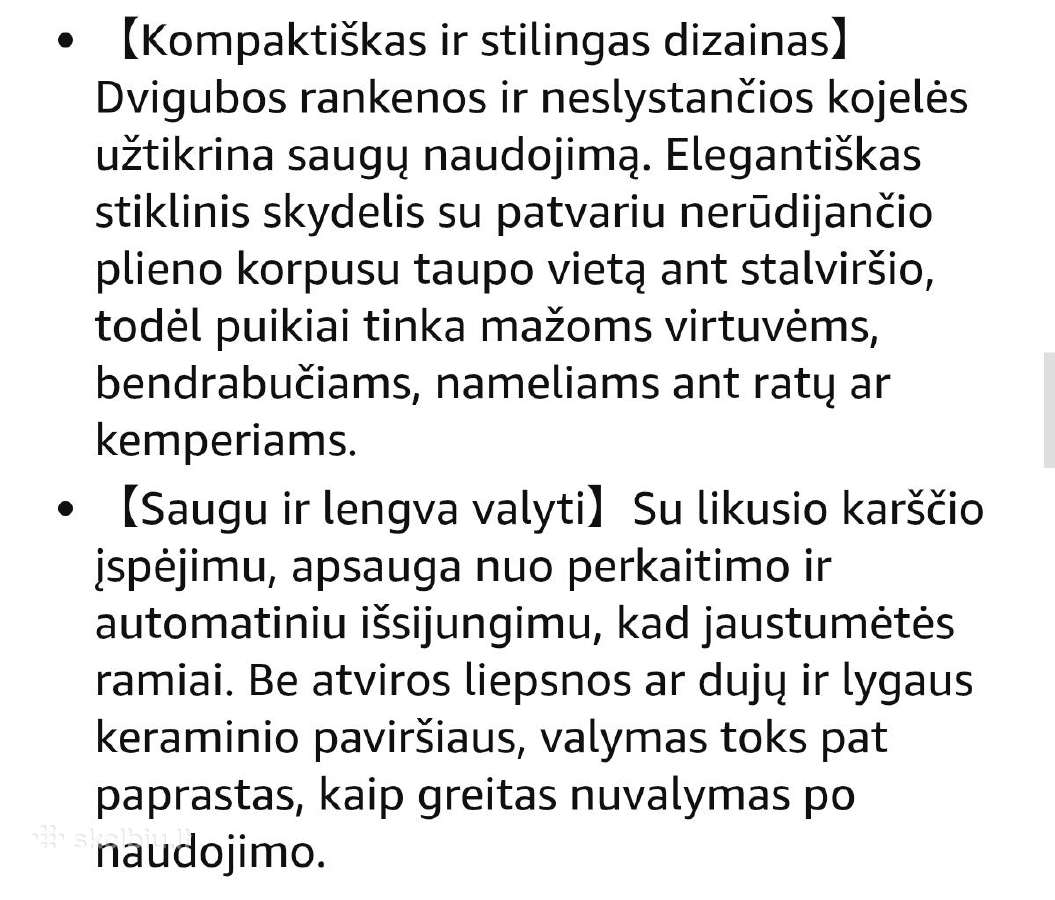 Keramikinė kaitlentė 2200w - nuotraukos Nr. 6