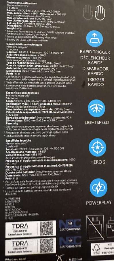 Logitech Pro X2 Superstrike - nuotraukos Nr. 3