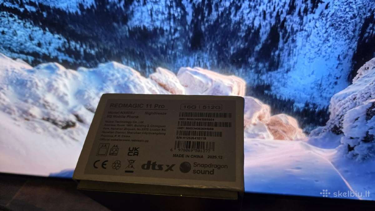 Redmagic 11 Pro 16gb/512gb - nuotraukos Nr. 7