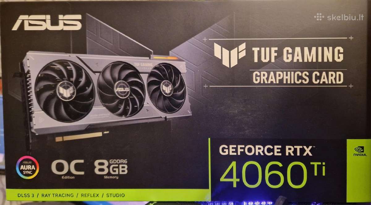 Asus Tuf Gaming Rtx 4060 Ti 8gb Oc - nuotraukos Nr. 2