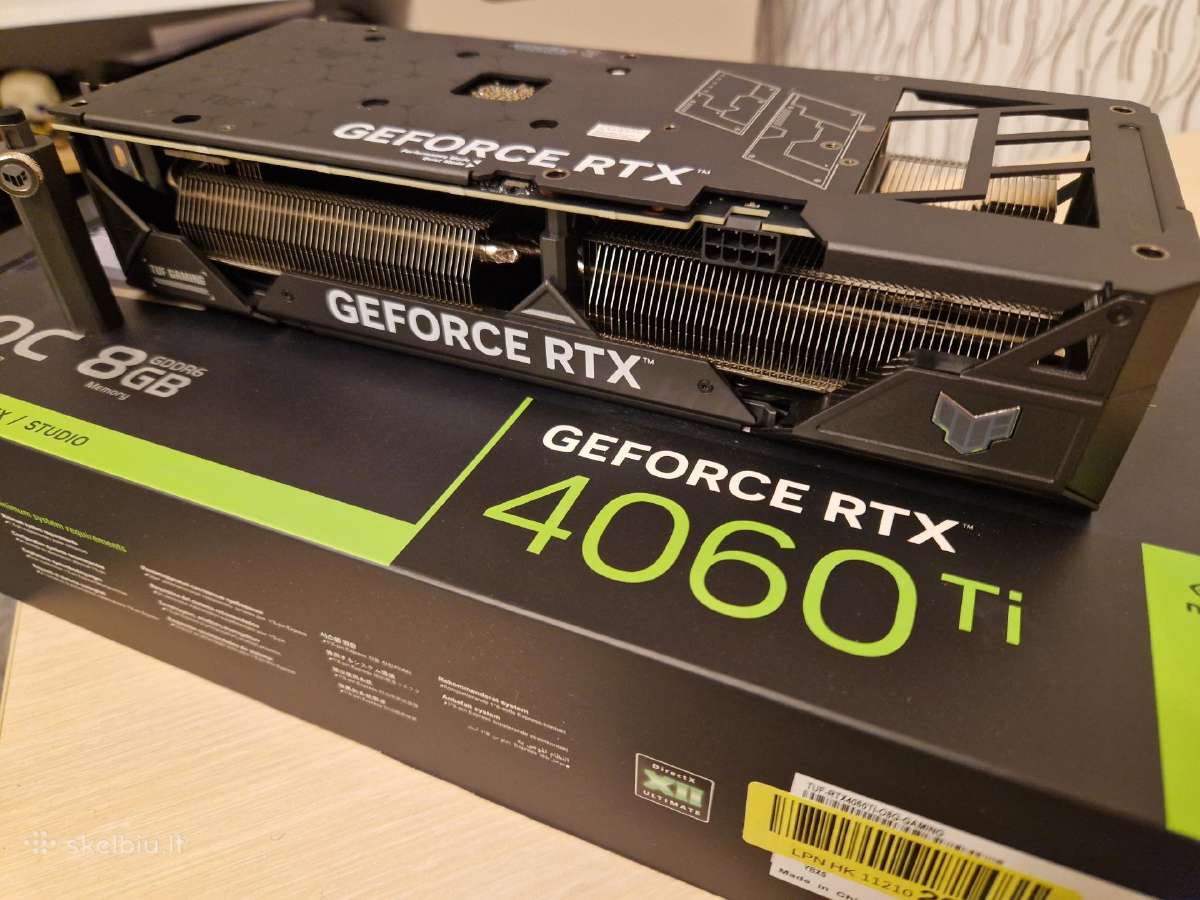 Asus Tuf Gaming Rtx 4060 Ti 8gb Oc - nuotraukos Nr. 4