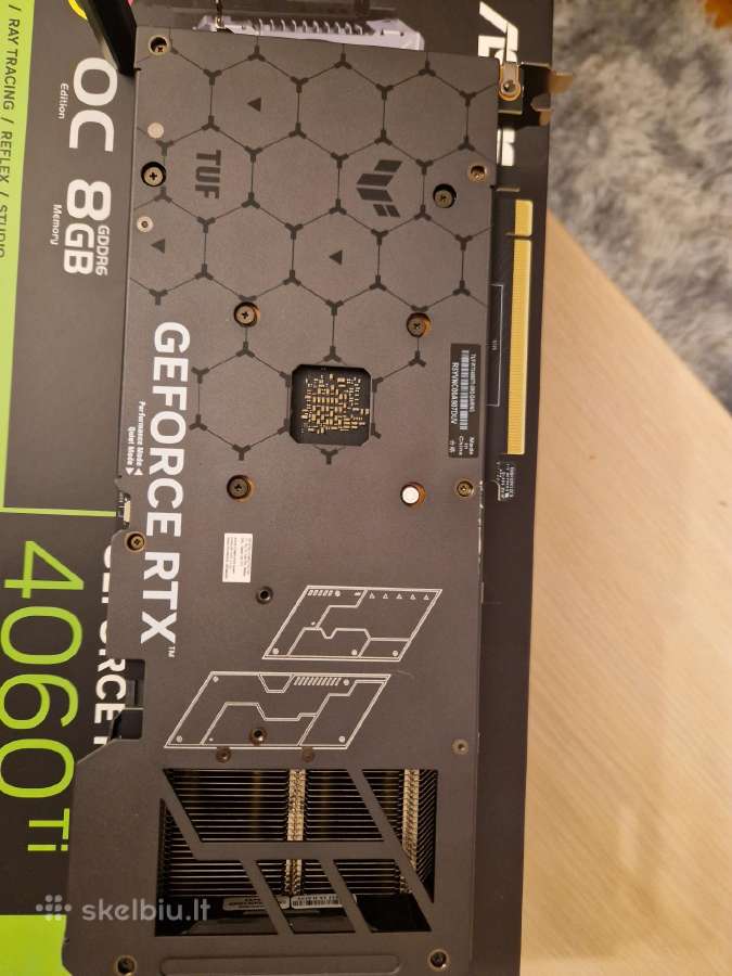 Asus Tuf Gaming Rtx 4060 Ti 8gb Oc - nuotraukos Nr. 5