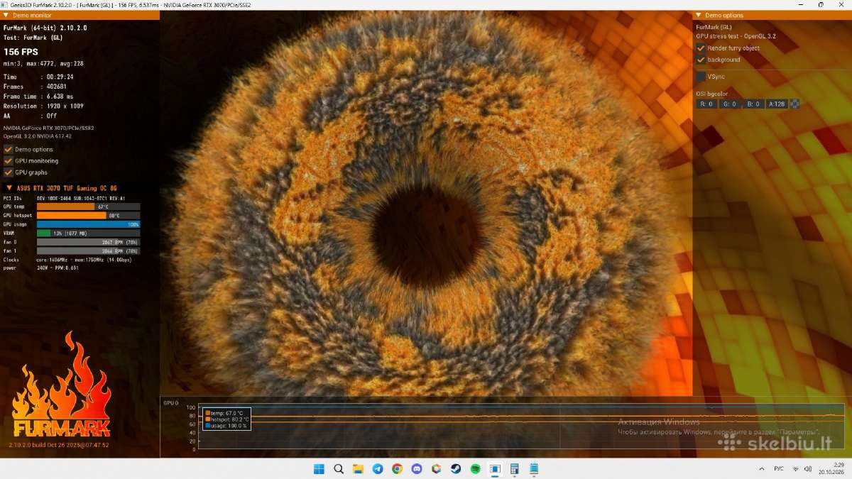 Žaidimų Pc Ryzen 5 7500f / Rtx 3070 + 240hz Mon. - nuotraukos Nr. 4