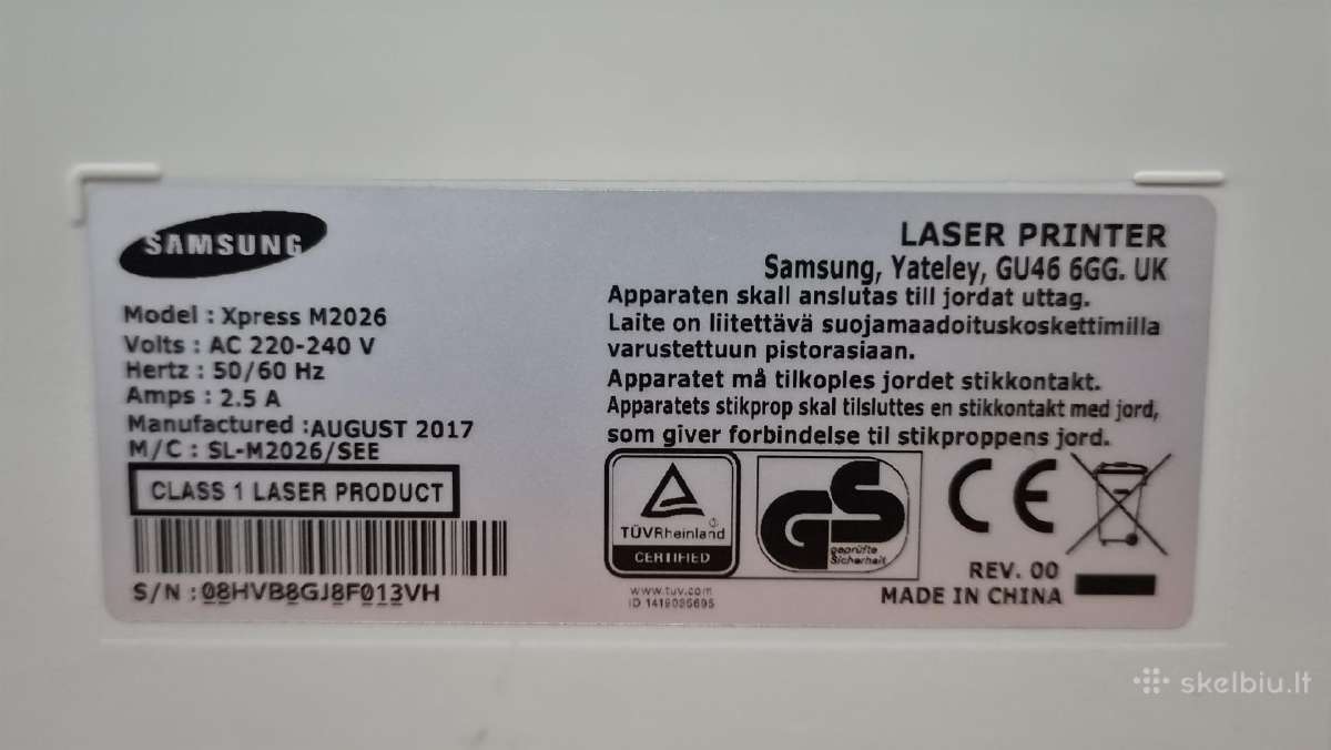 Spausdintuvas Samsung Xpress M2026 - nuotraukos Nr. 2