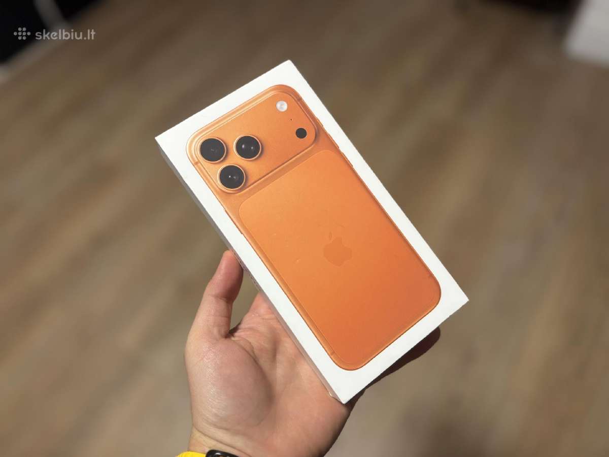 Parduodami du iPhone 17 Pro Max Cosmic Orange - nuotraukos Nr. 3