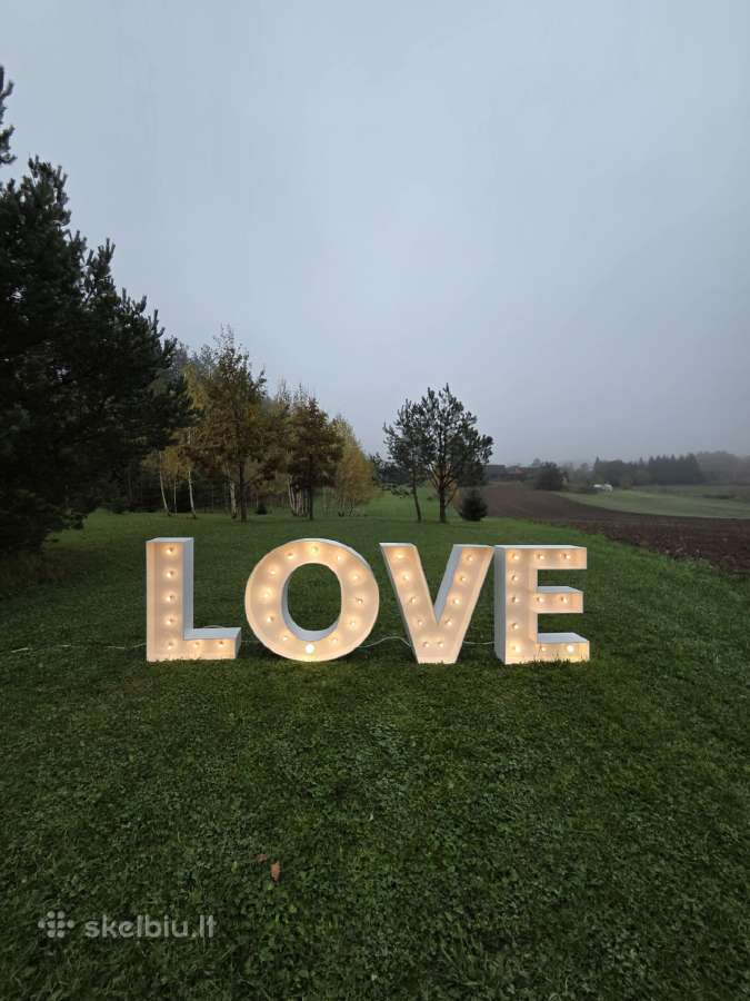 Šviečiančios raidės Love - nuotraukos Nr. 2