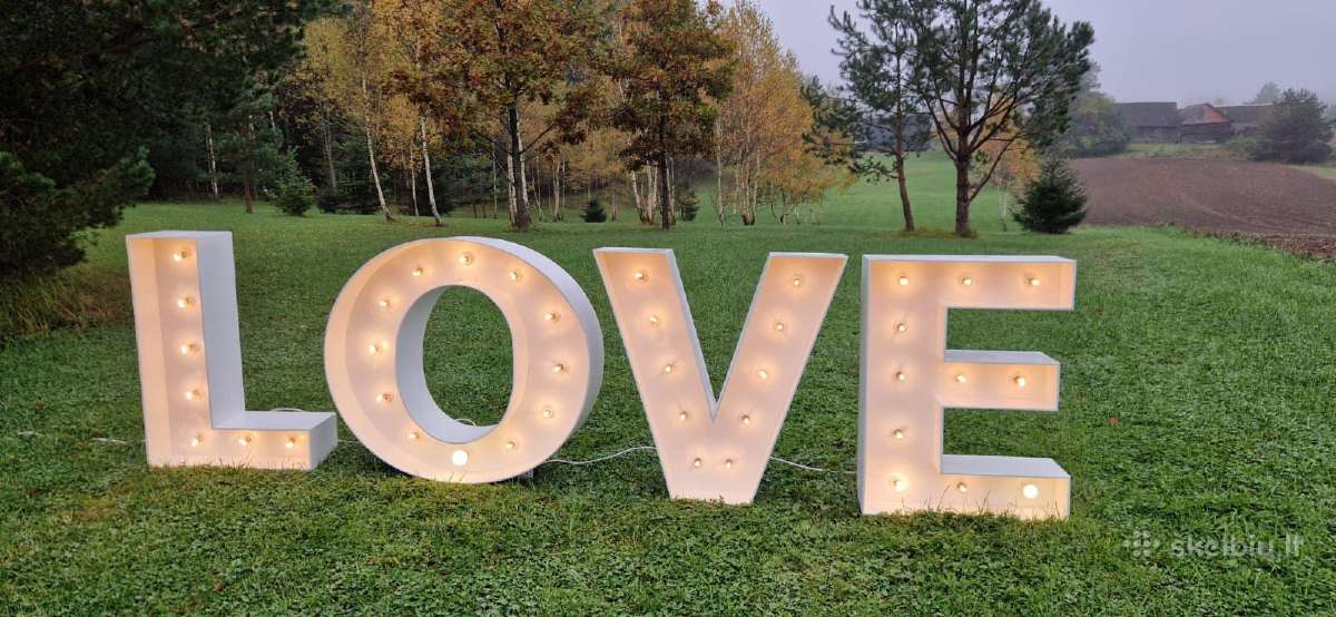 Šviečiančios raidės Love - nuotraukos Nr. 3