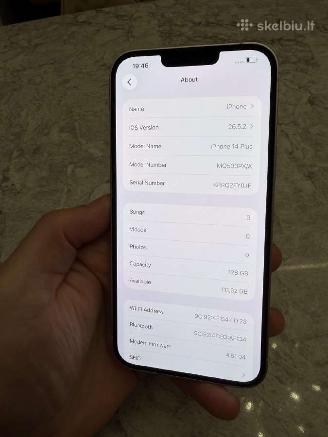 iPhone 14 plus, 128gb - nuotraukos Nr. 5