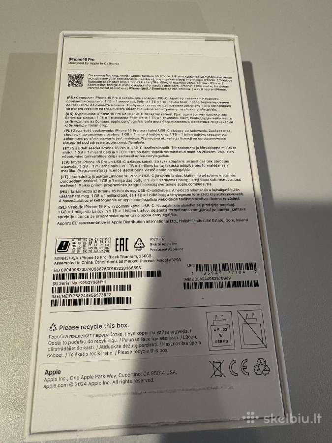 iPhone 16 Pro 256gb - nuotraukos Nr. 3