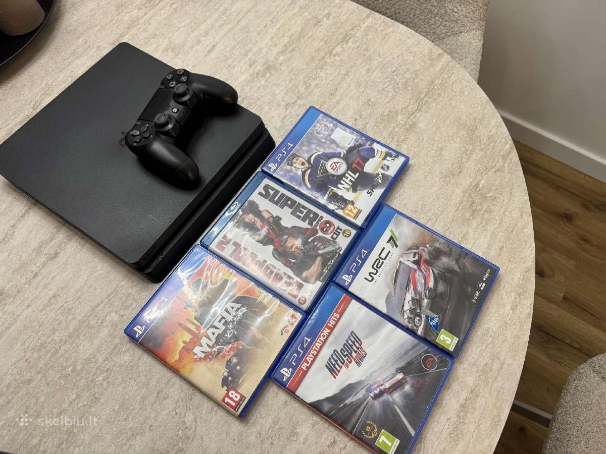 Ps4 slim 500gb su žaidimais - nuotraukos Nr. 3