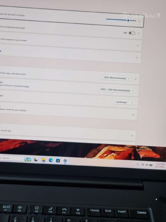 Lenovo Thinkpad X1 Extreme Gen 4 i7 32gb 1tb - nuotraukos Nr. 8
