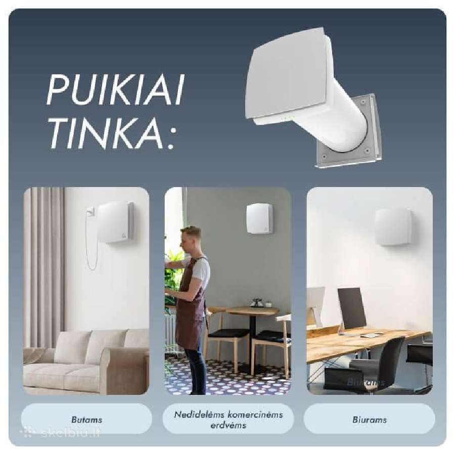 Mini rekuperatorius Adolus Ad - L50c - W su WiFi - nuotraukos Nr. 15